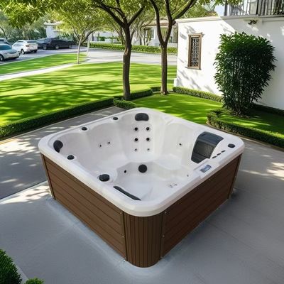 Outdoor Portable 5 Person Hot Tub with 3KW Heater and Aristech Acrylic Whirlpool Spa Tub