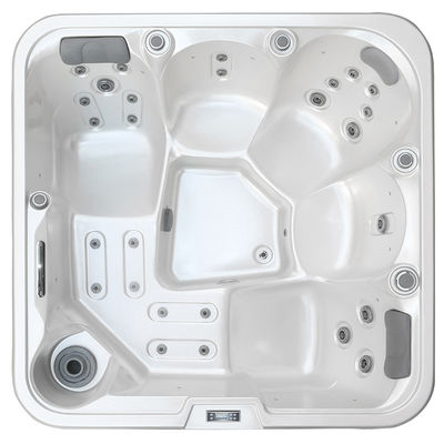 Freestanding Hot Tub with 3kw Heater 20mm Insulation and 3 Seats + 2 Loungers for Outdoor Relaxing