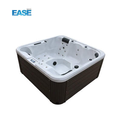 Personal 5 Orang Sudut Hot Tub Dengan Sistem Balboa Dan Tutup Untuk Indoor / Outdoor Merendam Dan Relaksasi