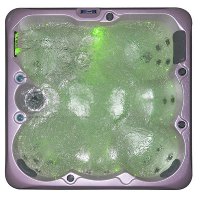 Modern Design American Acrylic Freestanding Hot Tub with 5 Years Warranty and 1900x1900x800mm Size for 4 Seats + 1 Lounger