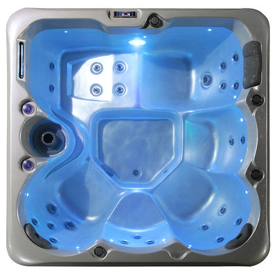 Modern Design American Acrylic Freestanding Hot Tub with 5 Years Warranty and 1900x1900x800mm Size for 4 Seats + 1 Lounger