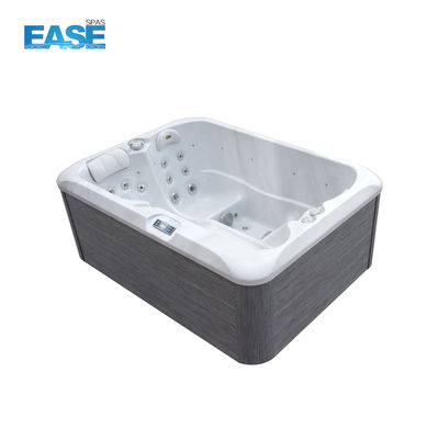 2-3 Person Acrylic Hot Tub with 25 Jets and 2.5HP Pump for Outdoor Luxury Massage