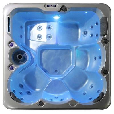 Luxury 5 Persons Outdoor Hot Tub with 26 Jets Whirlpool Massage and 3KW Heater Spa Tub