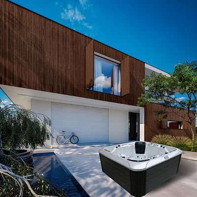 5 Person Capacity Hot Tub with 1273L Water Capacity and 2*3HP Massage Pump for Luxury Hydrotherapy