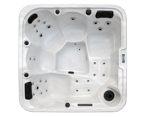Large 2m Modern Freestanding Hot Tub with 3KW Heater and 27 Total Jets for Hotel Villa Outdoor Use