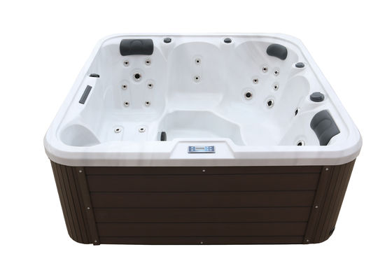 Large 2m Modern Freestanding Hot Tub with 3KW Heater and 27 Total Jets for Hotel Villa Outdoor Use