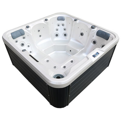 Modern 5-Person Premium White Marble Hot Tub with 3KW Heater and 2000mm*2000mm*830mm Size