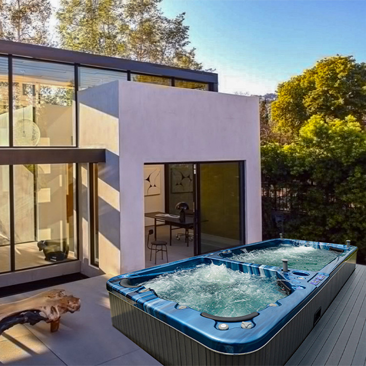 Swim Spa Good Swim Pool Container Endless Pool Acrylic Fiberglass Swim ...