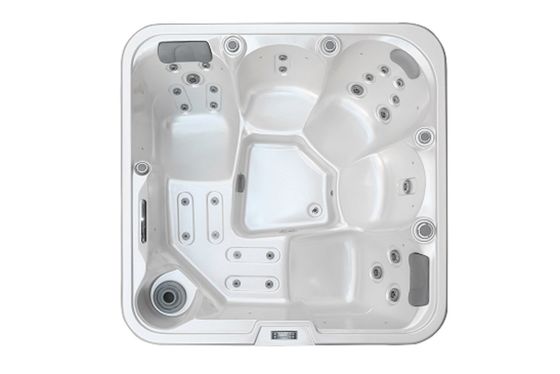 E-371S 2M*2M Pearl White Acrylic Massage Hot Tubs For Outdoor Jacuzzi