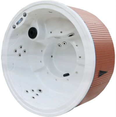 5~6 Round Hottubs Outdoor Bath Spa Tub 2.5HP Pump 2-Level Step