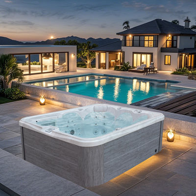 6 Person Pearl Acrylic Hot Tub Whirlpool Hydrotherapy Massage Spa