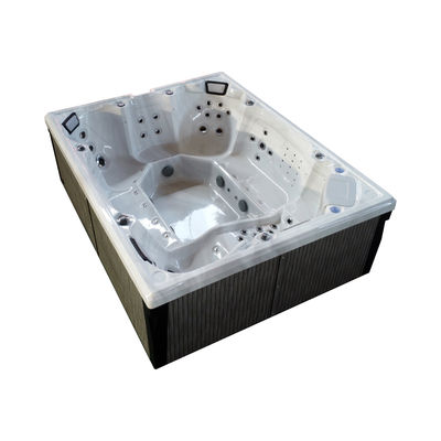 Immersive Rectangular Hot Tub For Six With 16 Air Jets And Electric Heating