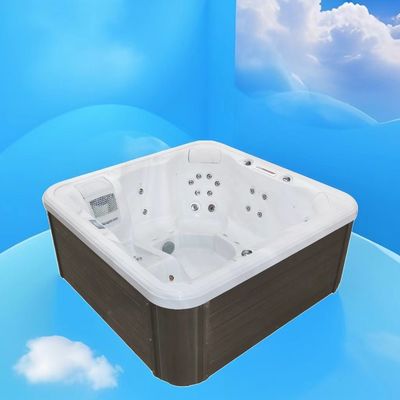 Freestanding Acrylic Massage Heating Bathtub Outdoor Soaking Spa Hot Tub