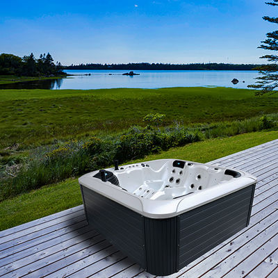 Colorful Led Light Freestanding Acrylic Outdoor Massage Spa Hot Tub